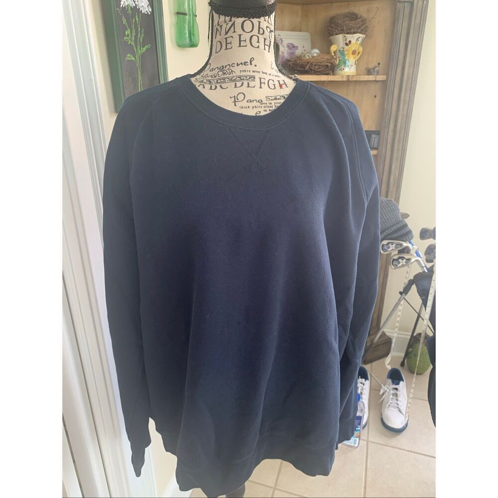 Lands End Blue Pullover Long Sleeve Sweatshirt
